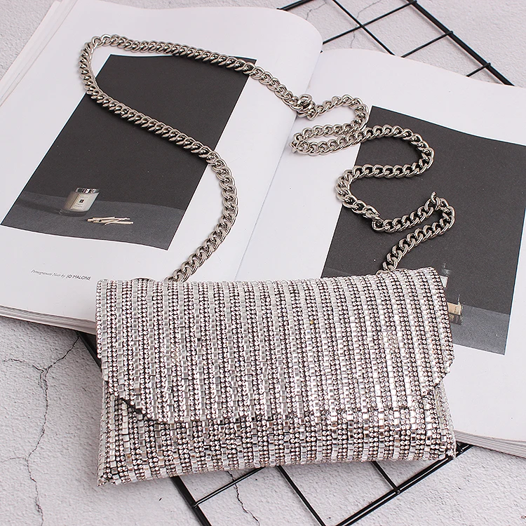 Luxury Designer Fanny Pack Rhinestone Women Waist Bag Money Phone Pouch Fashion Lady Belt Bag Purses Chain Shoulder Bag