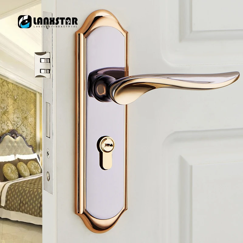 Дверная ручка с защитой от кражи простой минималистичный замок в европейском