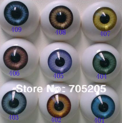 50 пар/лот бесплатная доставка полукруглая акриловая Кукла REBORN EYES для Reborn/BJD/OOAK DOLL