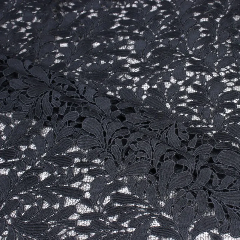 Кружевное платье в нигерийском стиле черные вечерние кружевные ткани