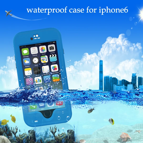IP68 Водонепроницаемый чехол для iPhone 6 S Элитный бренд 360 Степень защиты Чехол