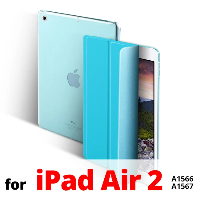 Чехол для iPad Air 1 2 Тонкий Магнитный чехол-подставка из искусственной кожи чехол для iPad 5 6 умный чехол Автоматический Режим сна/пробуждения для iPad Air 1 Air 2 9,7 чехол - Цвет: Blue for Air 2