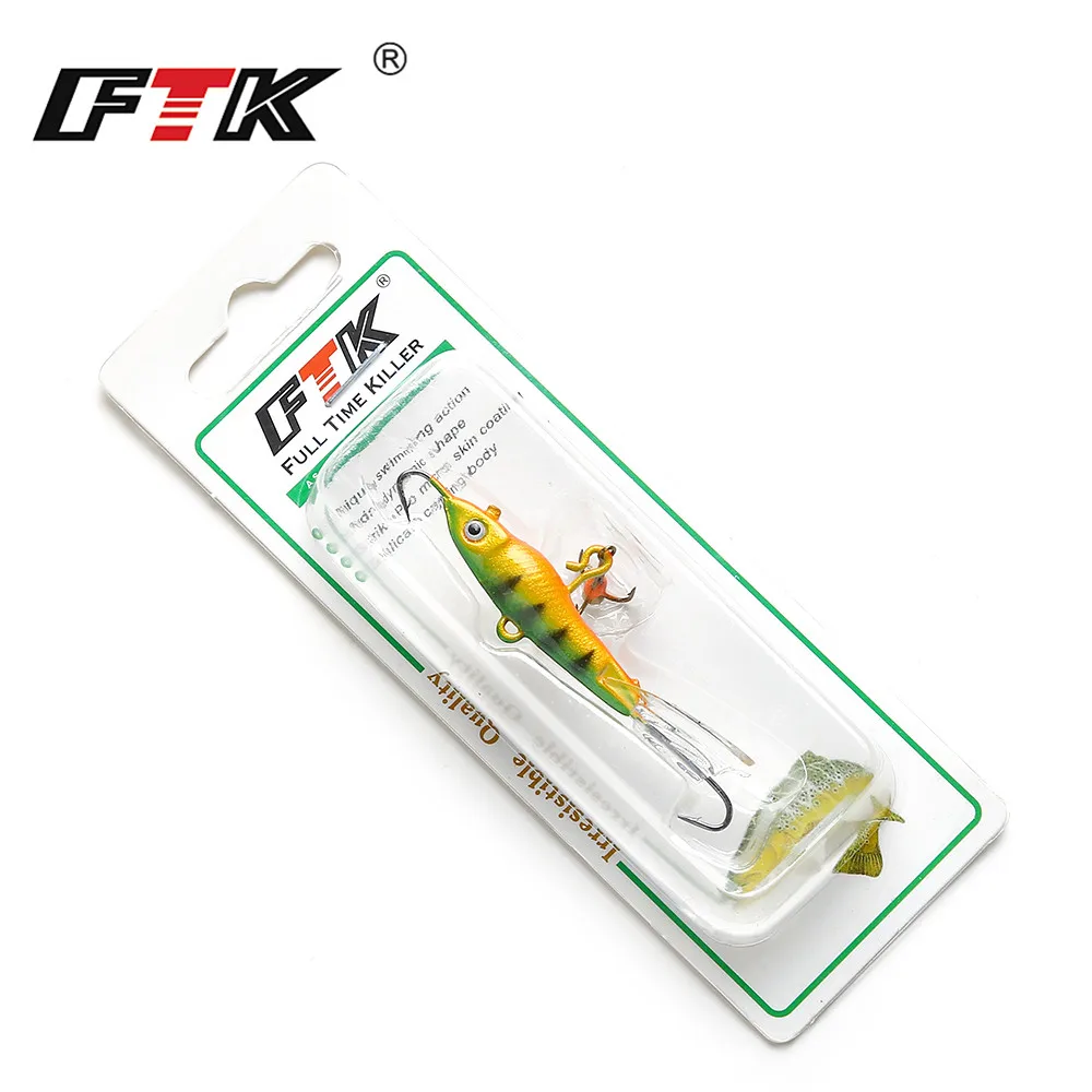 FTK Winter Ice Fishing Lure Jigging Lead Fish Bait 1PC 12g 71mm Hooks Balancer Jigs ice jigging Baits | Спорт и развлечения