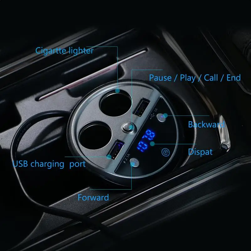 Многофункциональный Авто автомобильного прикуривателя адаптер зарядного