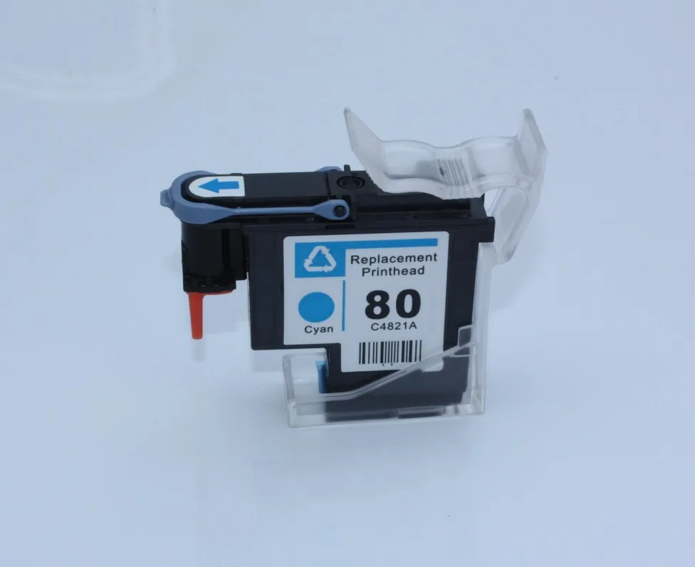 1 шт. Восстановленное для HP 80 печатающая головка C4821A Designjet 1050c плюс 1055 см голубой