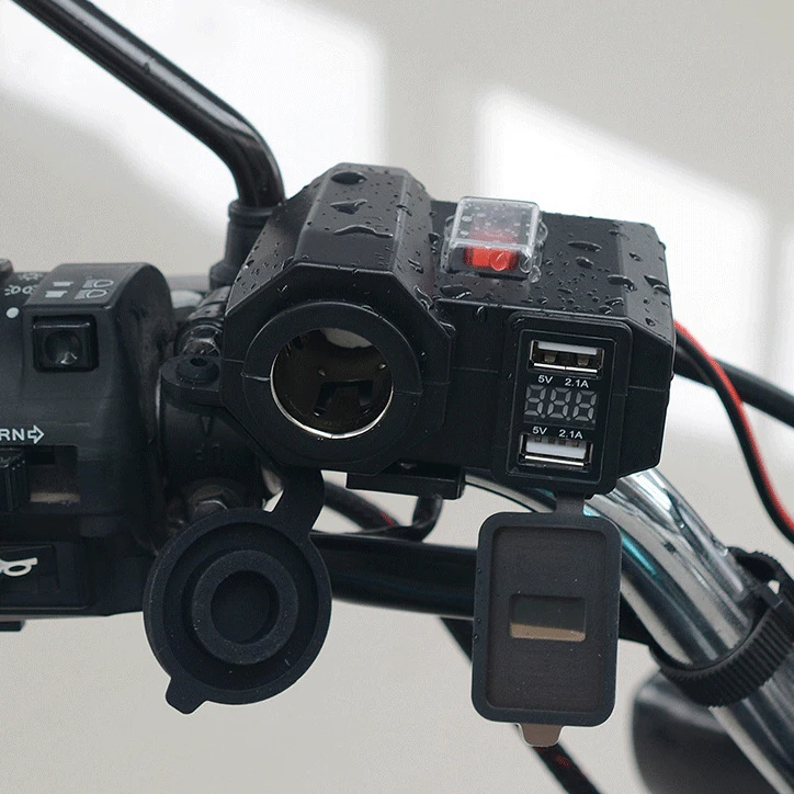 Водонепроницаемый USB держатель для телефона на мотоцикл а|Зарядные устройства