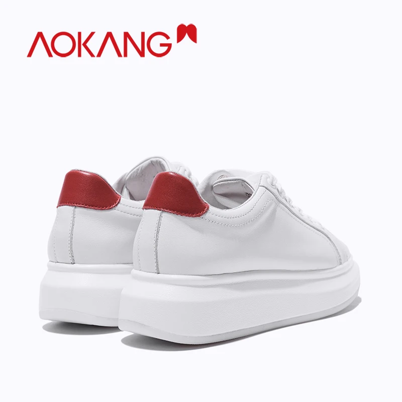 AOKANG/женские кроссовки коллекция 2019 года женская обувь на платформе с толстой