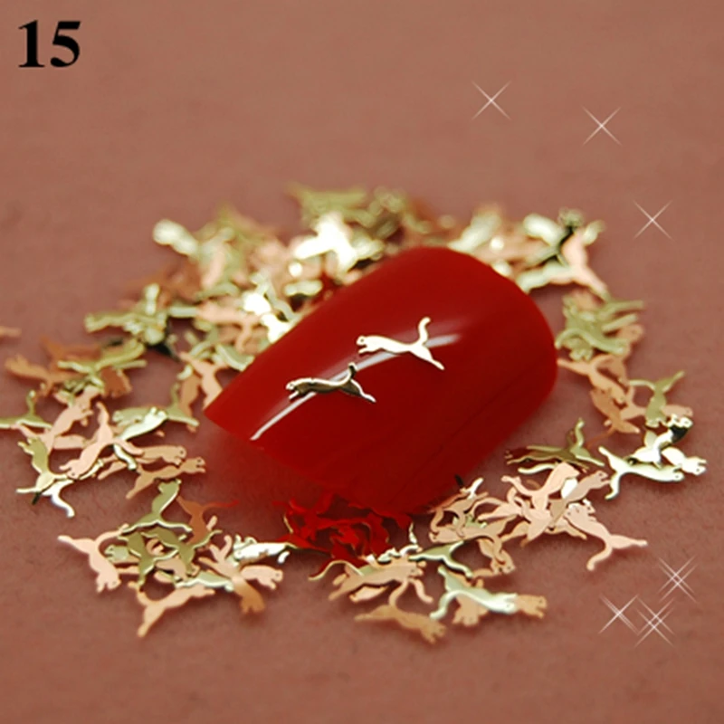 Более чем 700 шт./упак. один Стиль в наличии золотой лак для ногтей металлический