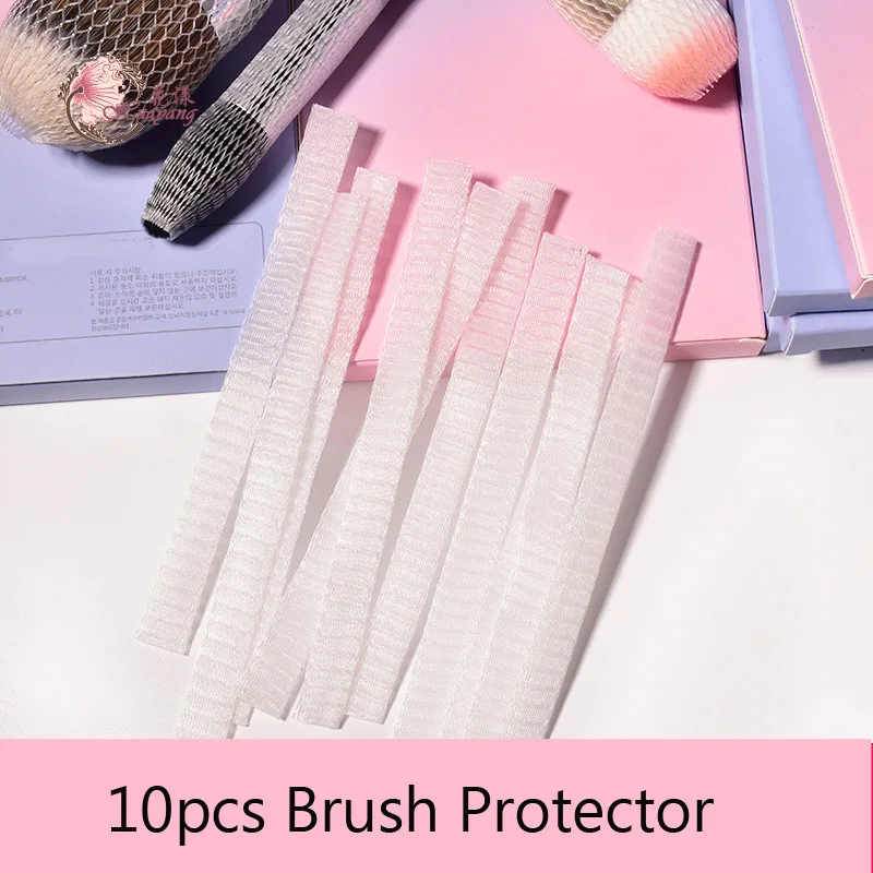 10pcs brush cover Алюминиевая ручка для ногтей, мягкая щетка для чистки пыли, щетка для чистки акрилового УФ-геля, щетка для удаления порошка, инструмент для маникюра - Цвет: 10pcs brush cover