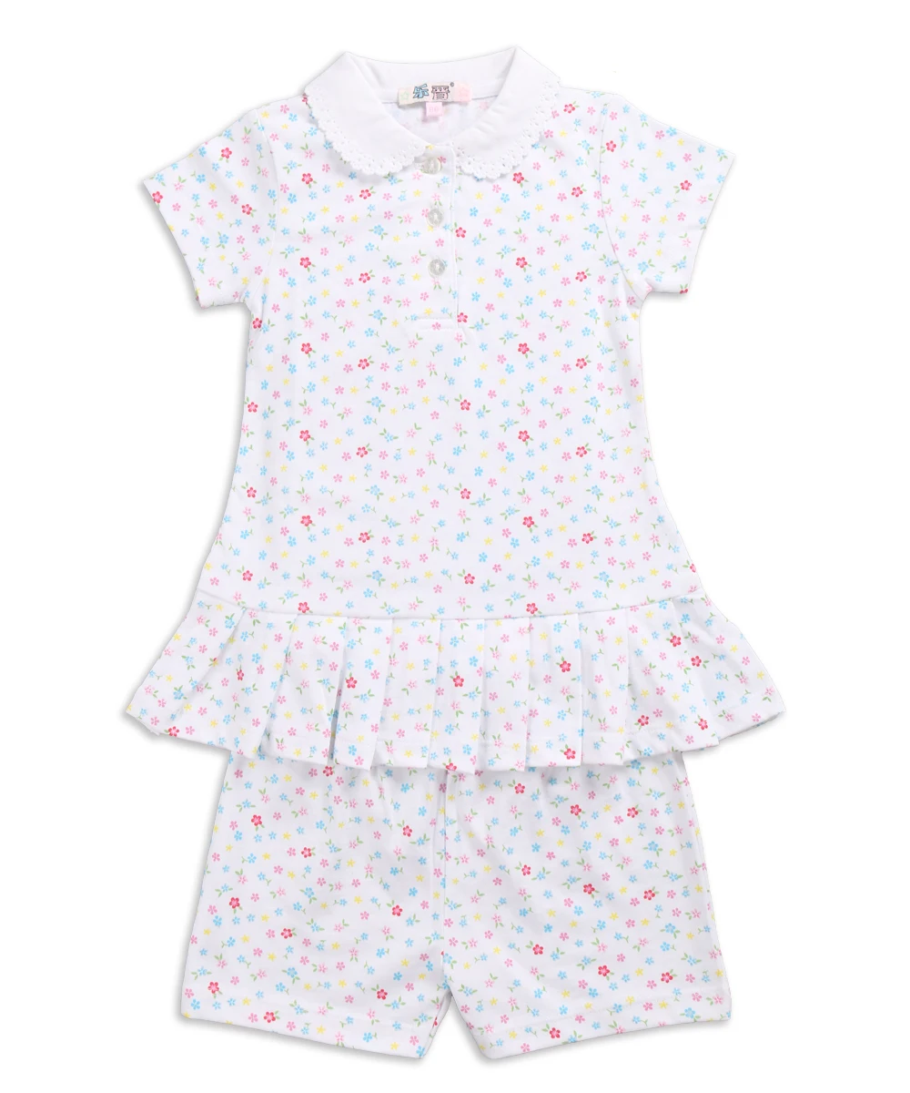 Комплект одежды для маленьких девочек одежда милое платье комплект с цветами