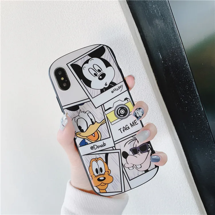 Роскошный мультяшный рисунок Дональд Дак граффити чехол для iPhone 6 6S 7 8 Puls X XS Max XR