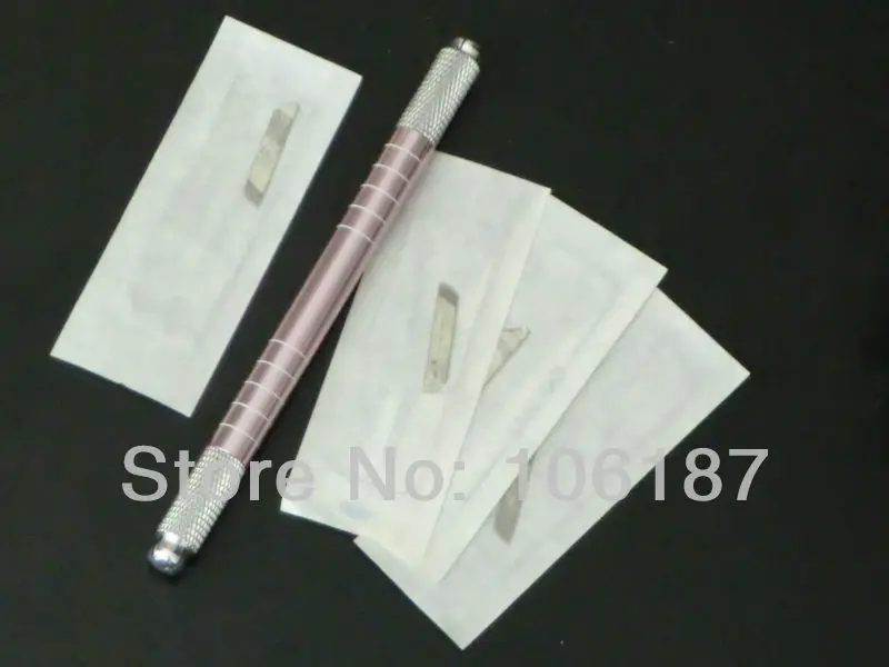 Отправлено 20 шт. лезвие 14 размеров + 1 ручная косметическая машинка для татуажа