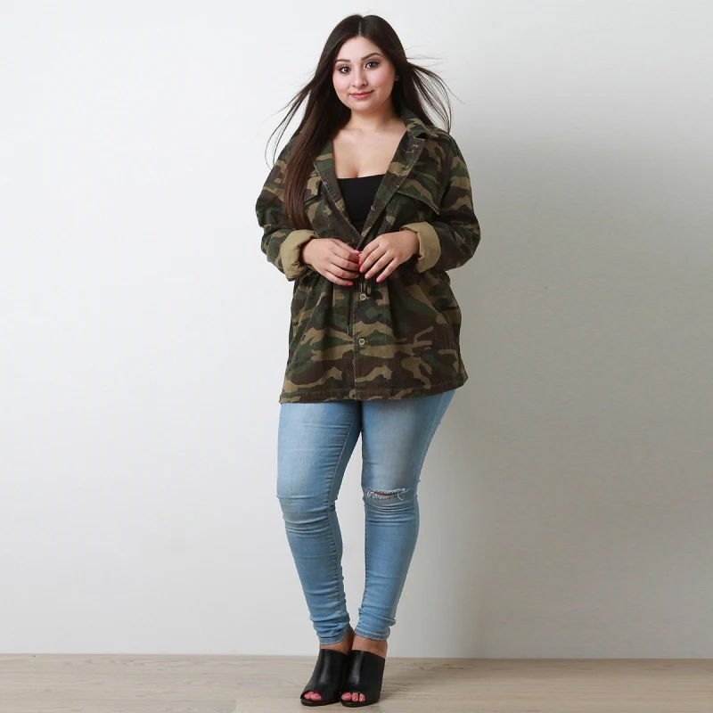 Женская Офисная камуфляжная куртка 7xl 6xl большие размеры d 2018 весенние