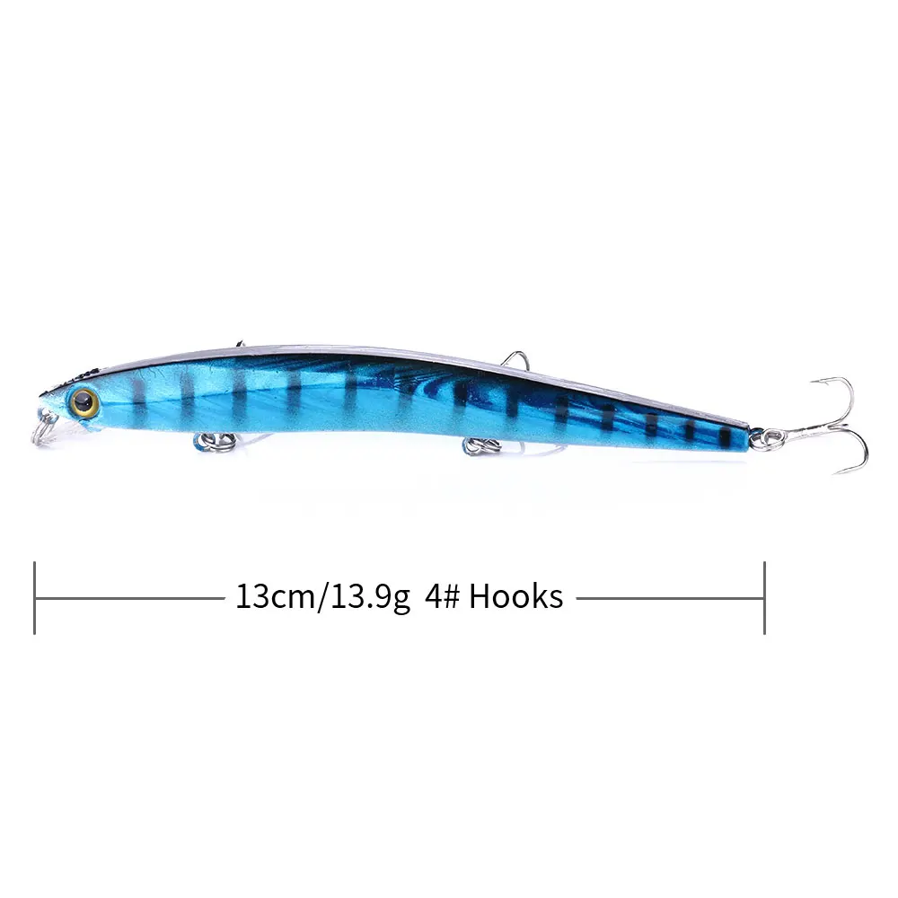 HENGJIA 2019 hot model fishing lures hard bait 9 color for choose 13cm 13.9g minnow quality professional depth0.5-1.2m | Спорт и