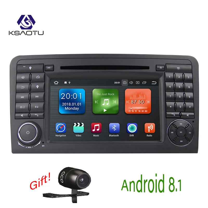 KSAOTU 7 "DAB + 4G Android 8 1 автомобильный DVD плеер SD GPS для Mercedes ML/GL classe W164 X164 | Автомобили и
