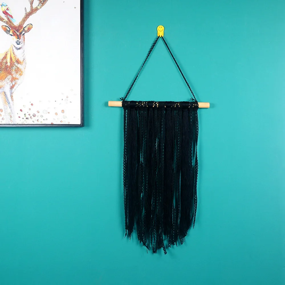 Новый богемный ручной работы макраме настенные Висячие гобелены тканые