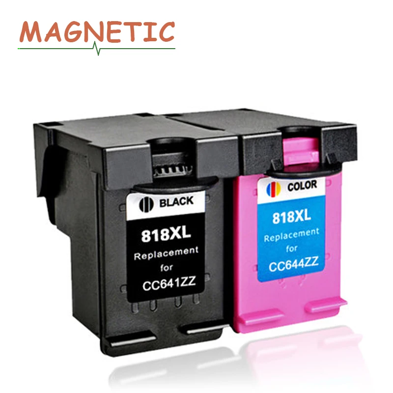 

Magnetic Compatible ink cartridges For HP818 For HP 818 DJ D2500 F2418 D2568 D1600 D1668 D2600 D2668 F4200 F4238 printers 818XL