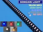 100 шт.лот 5 видов цветов 3014 SMD Led Super Bright RedGreenBlueYellowWhite Water Clear LED Light Diode