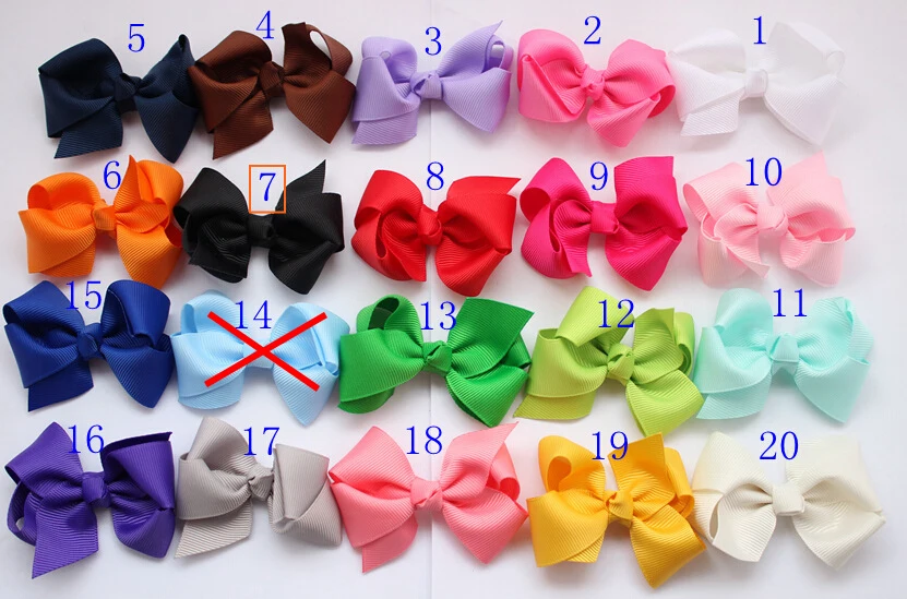 

60 pcs/lot , 3.15 inch Twisted Boutique Grosgrain Bow for DIY hair accessories