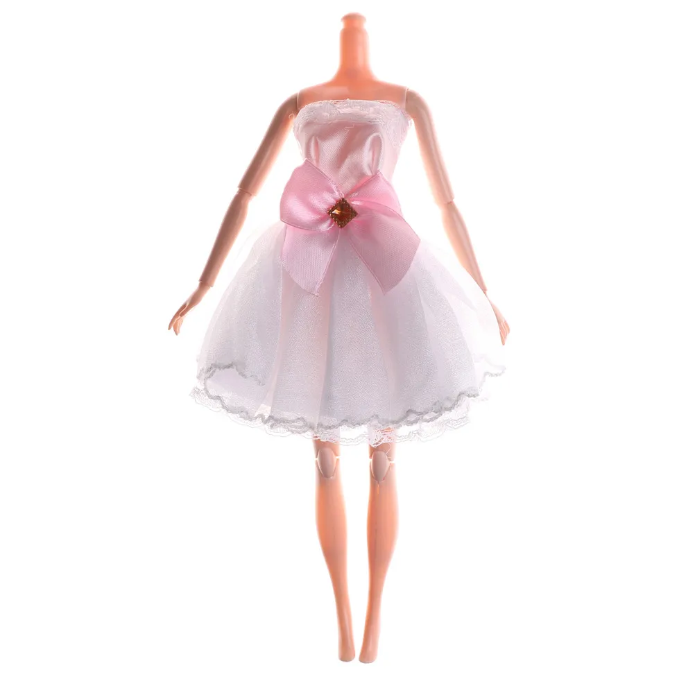 Одежда для куклы с белым бантом платье модная красивая юбка-кукла нарядное