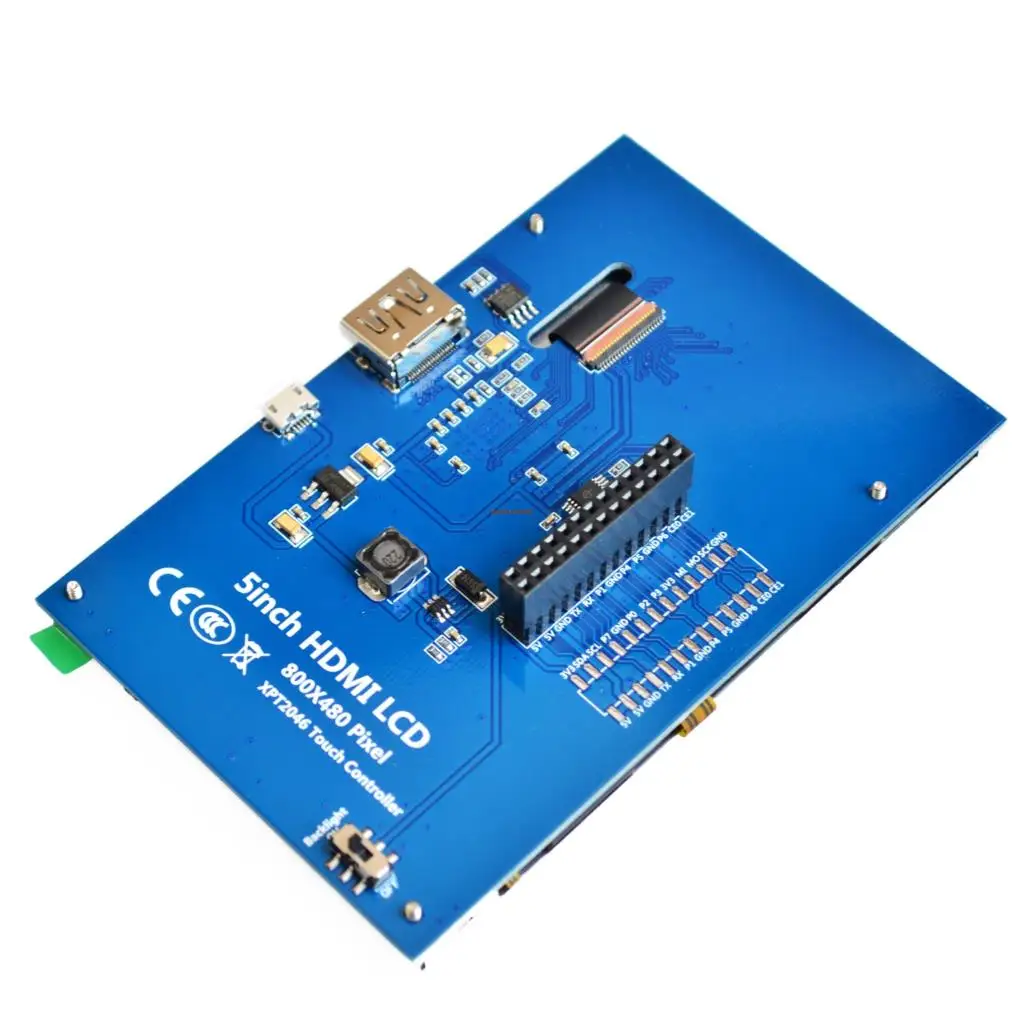 ! ЖК модуль Pi TFT 5 дюймов резистивный сенсорный экран HDMI интерфейс для Raspberry 3 A +/B