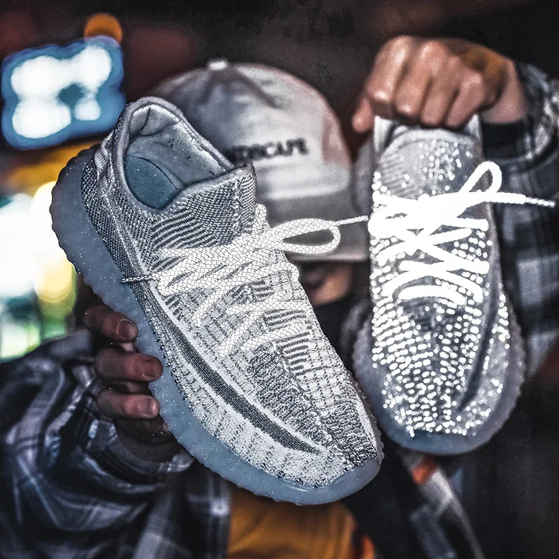 GOMNEAR Светоотражающие кроссовки для бега мужские светильник летняя светящаяся