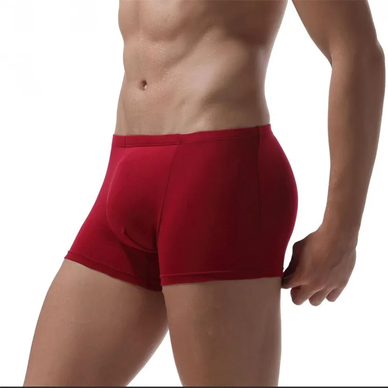 Ropa Interior Hombre, фирменное однотонное классическое хлопковое Мужское нижнее белье, боксеры, сексуальное мужское нижнее белье с вырезами, Cuecas Masculina De Marca