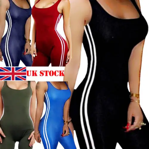UK Women Bodycon Slim Jumpsuit Romper Club Party Long Sleeve Playsuit Trousers | Женская одежда