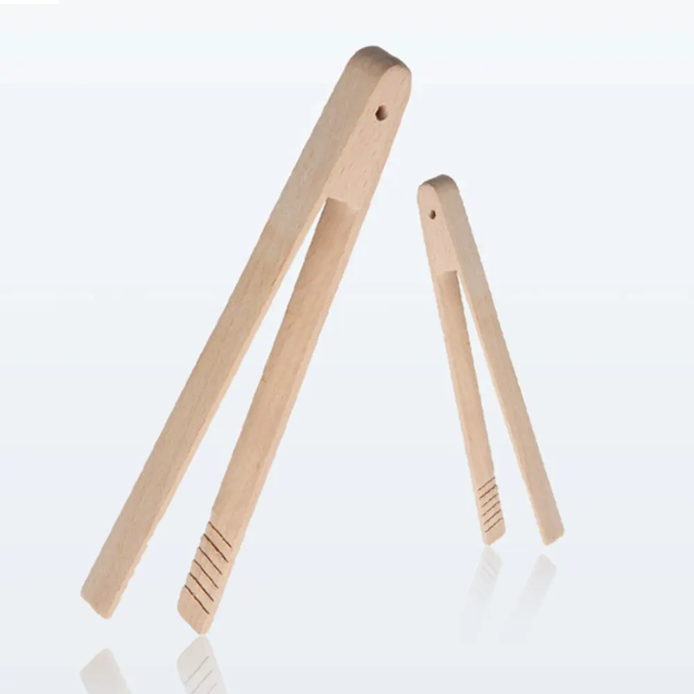 20cm*4cm / 30cm*6cm Wooden Food Clips Toast Tongs Toaster Bacon Clamp Sugar Ice Tea Tong Salad Kitchen Clipping Tool | Дом и сад