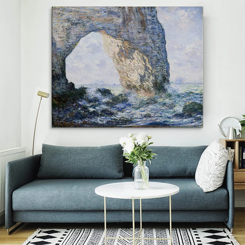 Классический художественный пейзаж Monet манекен печать на холсте Постер для