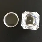 50 шт.лот Прозрачный Алмазный пустой акриловый контейнер 5g (5 мл, 0,17 унций) бутылка для макияжа для косметического крема ювелирные изделия пустая банка горшок BOT-01 +