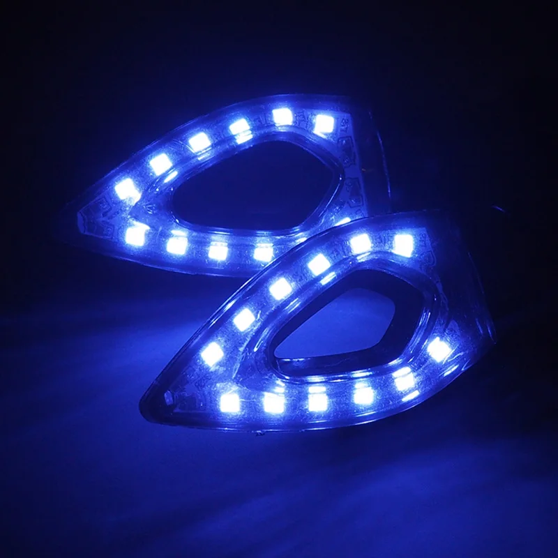 2PCS LED Turn Signals Motorcycles Indicators Flowing Sequential Blinkers 14 Leds 12V Flashers Amber Light Lamp Universal |