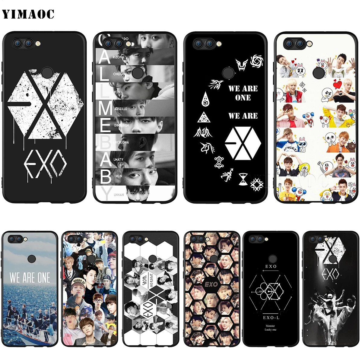 Силиконовый чехол YIMAOC Kpop EXO для Huawei Honor Mate P smart Y7 Y9 8C 30 20 10 8x Nova 3i 3 Lite Pro Prime 2018
