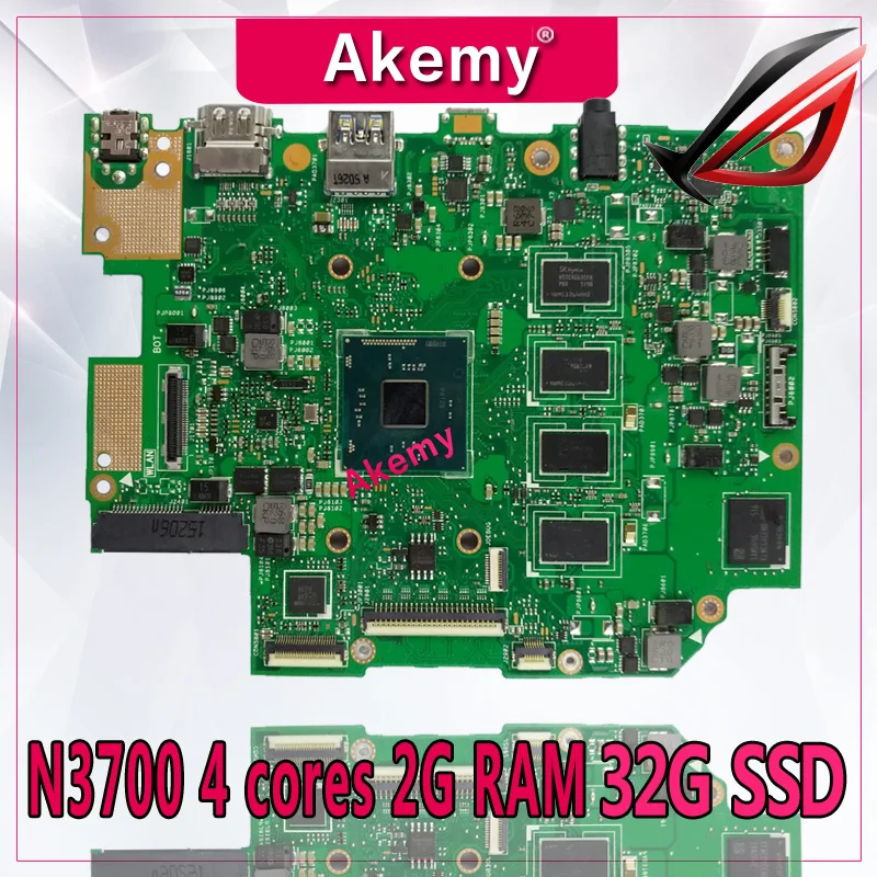 Akemy E403SA материнская плата для For Asus E403S работает 100% тест Оригинал N3700 4 ядра 2G RAM 32G SSD
