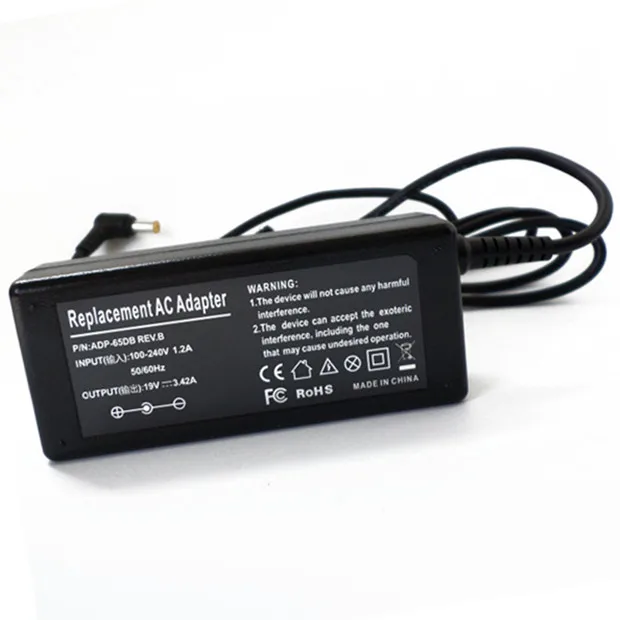 19V 3.42A 65W AC адаптер Зарядное устройство Шнур питания для Acer Aspire 1830 5253-BZ656 5552-7803