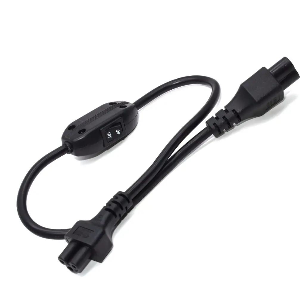 Удлинительный кабель IEC 320 C5 Female C6 Male с переключателем Micky 3Pin около 50 см 1 шт.|iec c5|iec