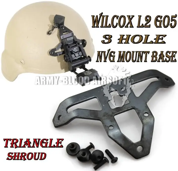 Wilcox L2 G05 3 отверстия NVG крепление основание треугольник кожух|nvg mount|mount nvgwilcox nvg |