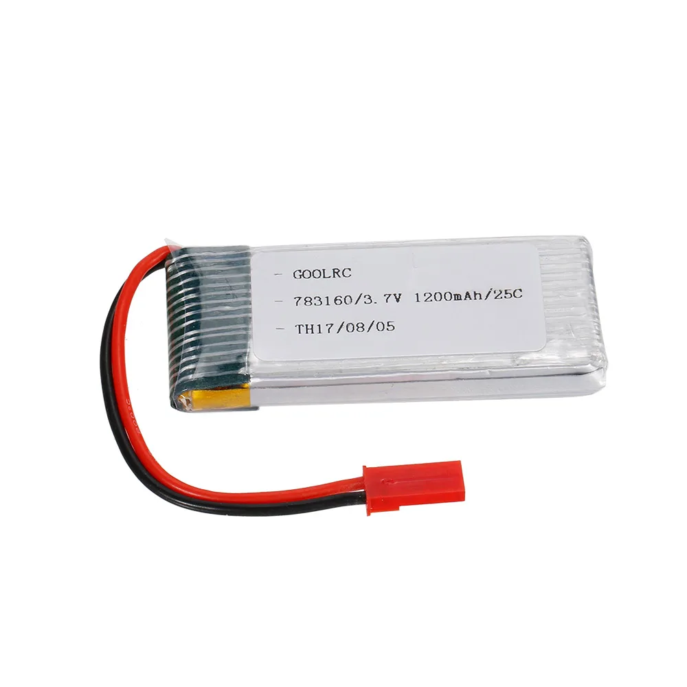 2 шт. литий-ионный аккумулятор GoolRC 3 7 В 1200 мАч 25C JST разъем для Walkera #10 5G4Q3 SYMA S006 |