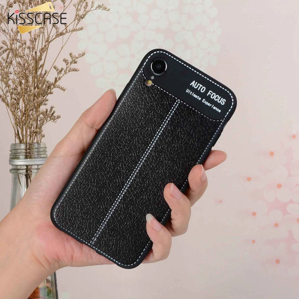 KISSCASE Business Leather Case For iPhone 7 8 6S 6 Plus X XR XS Max Ultra Thin Soft 5 5S SE Coque |