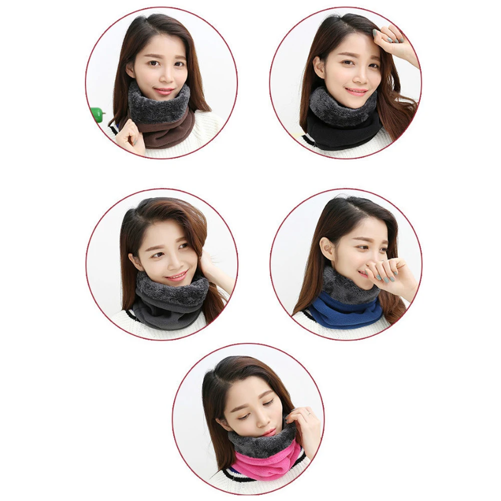 3в1 Зимний толстый теплый флис шеи теплые женские шарфы Снуды для мужчин Bufanda