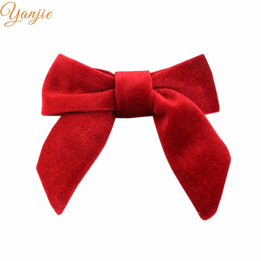 Аксессуары для волос сделай сам бархатный матросский бантик 4 дюйма вечеринки 2020