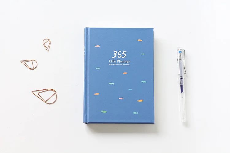 Простой и свежий блокнот Coloffice kawaii schedule 365 для ручной книги 2018 agnda дневной