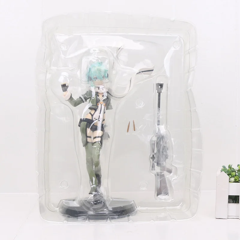 3898 no color box Аниме Sword Art Online II рисунок 3 пистолет Гейл онлайн GGO Asada Shino фигурка Синон игрушки ПВХ фигурка коллекционная игрушка - Цвет: 3898 no color box