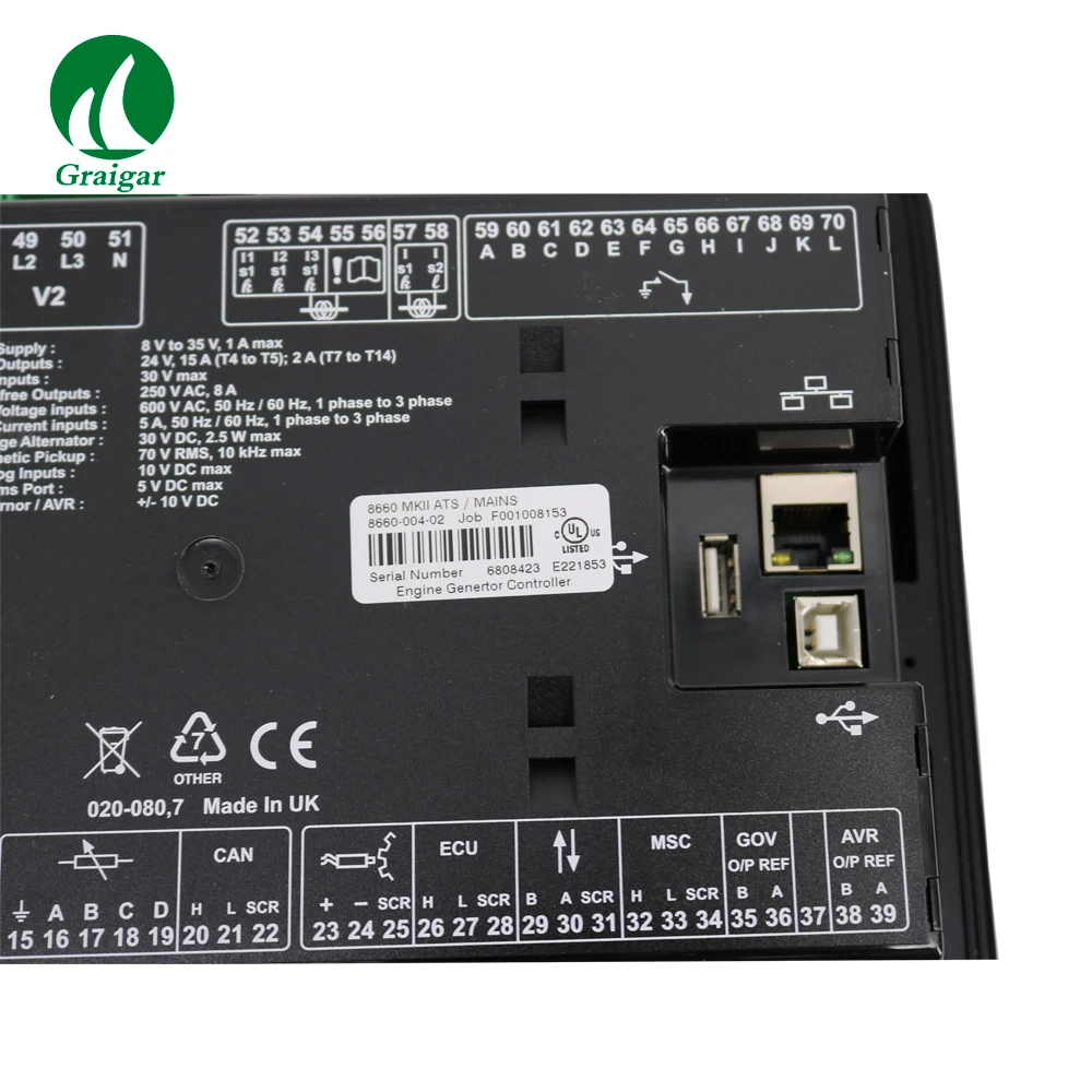 Оригинальный глубоководных DSE8660 MKII Генератор Модуль автоматического запуска