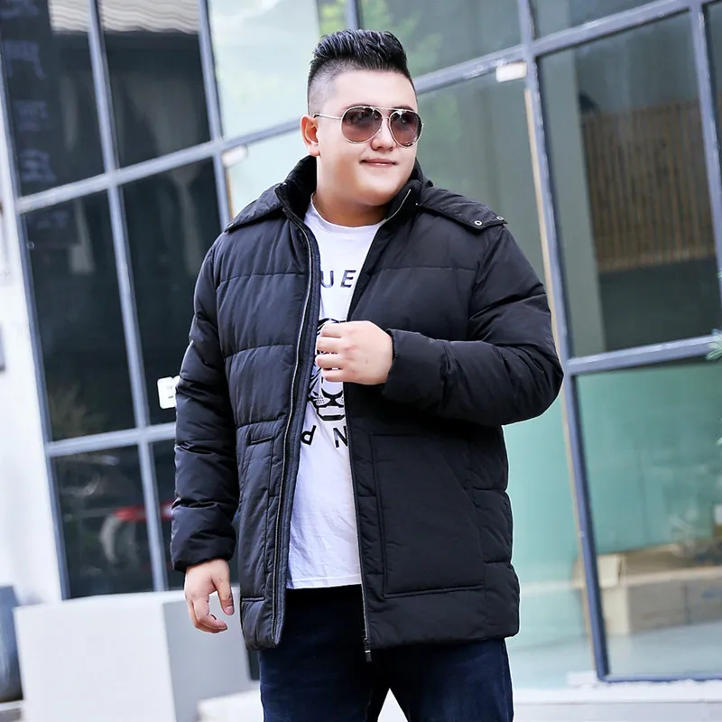 

Men's Winter Jacket Fashion Hooded Warm Cotton Park Casual Hooded Jacket Branded Clothing Super Size XL-8XL 9XL 10XL Warm Coat