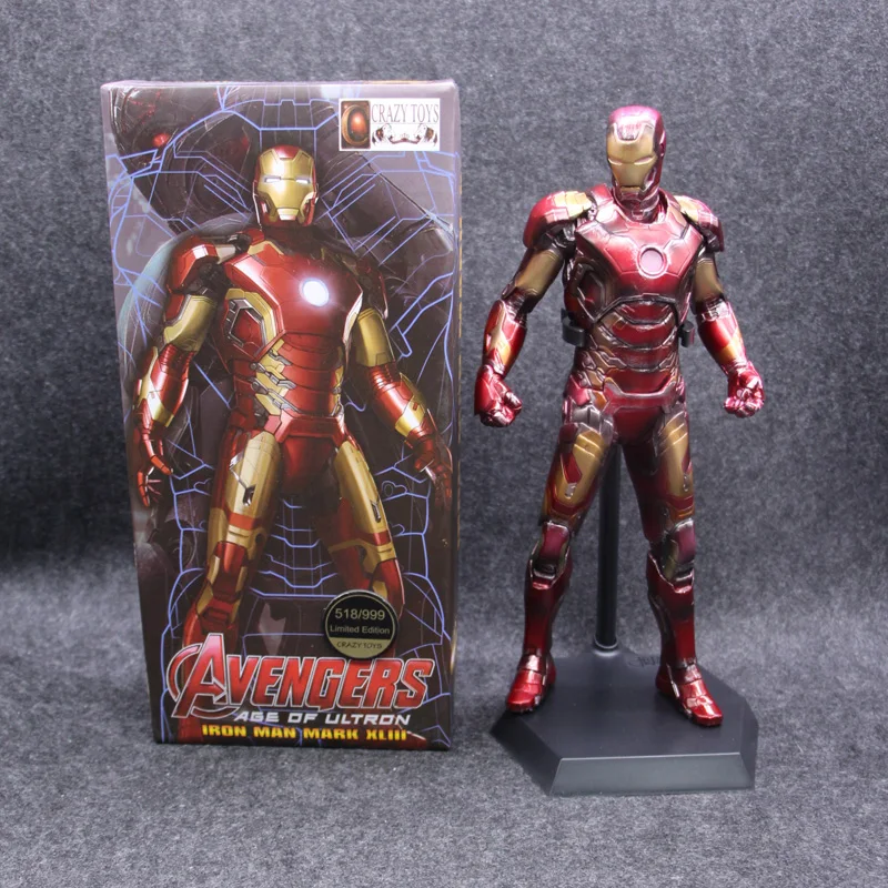Сумасшедшие игрушки Marvel Мстители со знаком Железного человека XLV MK45 1:6 XLIII предел