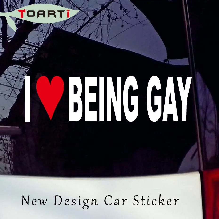 18*5 см я люблю быть геем забавная Автомобильная наклейка для грузовика ноутбука