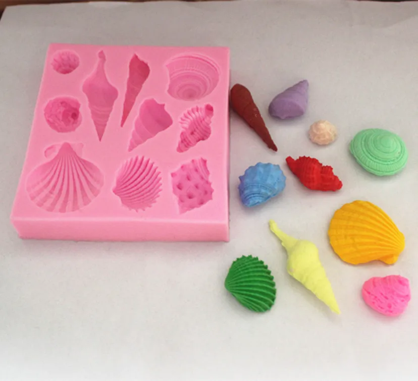 Silicone Ocean Elements Shape Fondant Sugar Craft Molds DIY Cake Decorating | Дом и сад