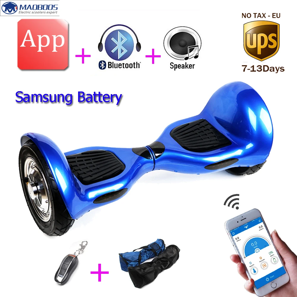 Самобалансирующийся Ховерборд 10 дюймов Одноколесный велосипед умный баланс Samsung