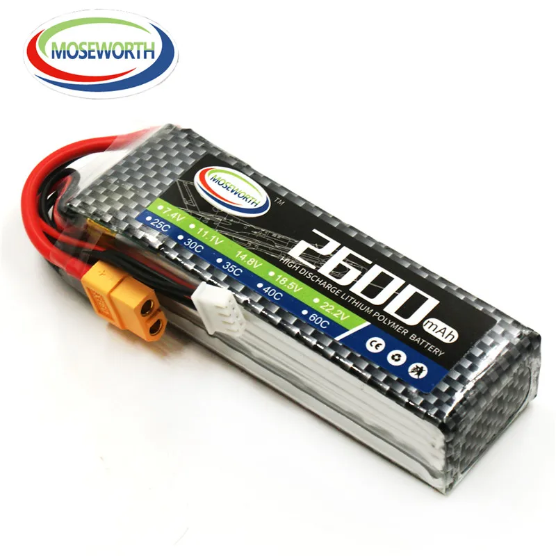 

3S 11.1V 2600mAh 25C Battery Lipo For RC Helicopter Quadcopter Drone Boat Airplane Car Model Remote Control Toys Lithium Battery